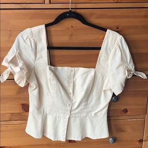 Urban Outfitters Puff Sleeve Blouse NEVER WORN